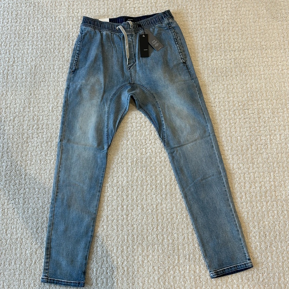 Zanerobe sureshot denim chino mid blue size 34